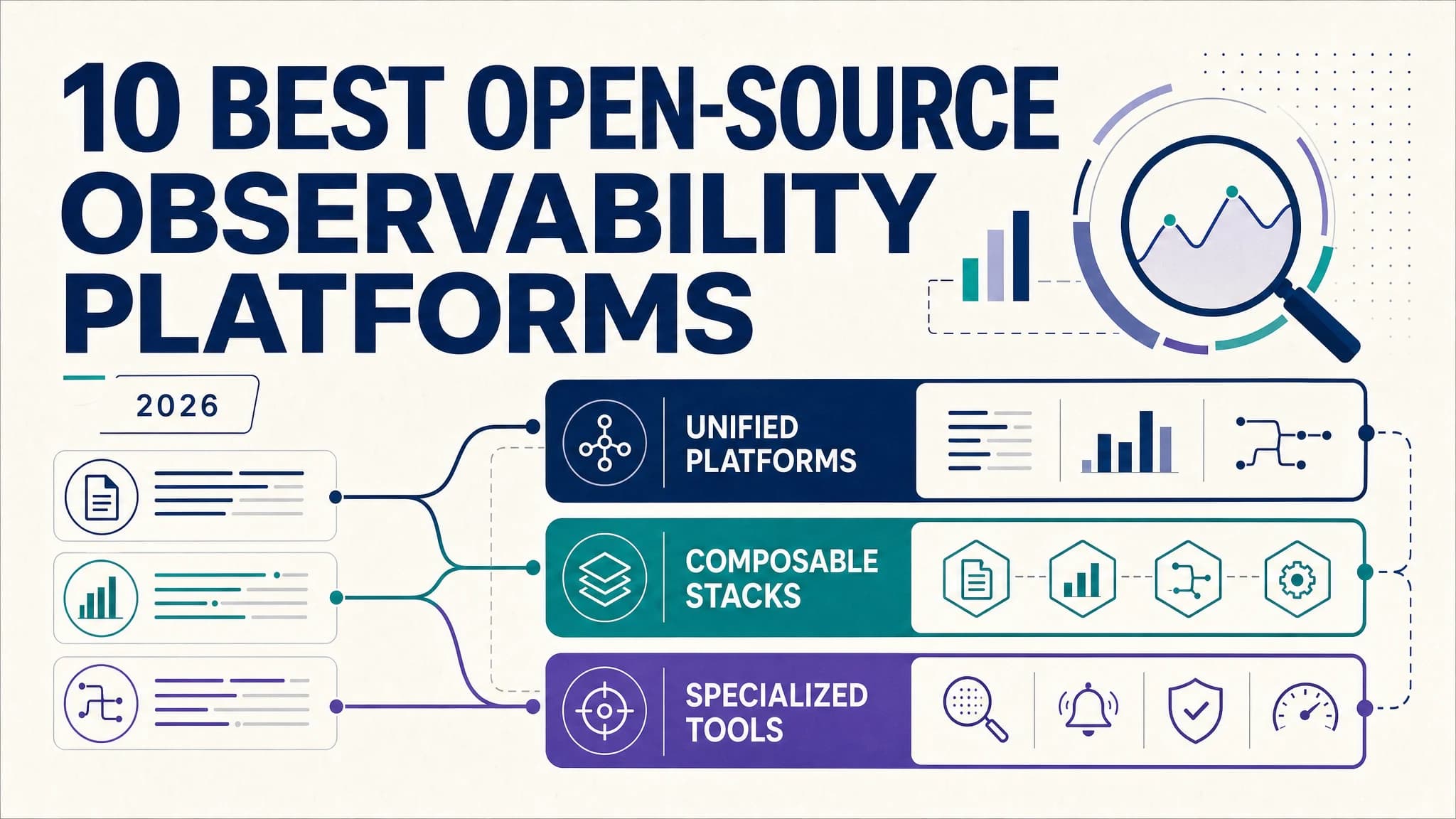 Open-source observability platforms compared for logs, metrics, traces, storage and deployment