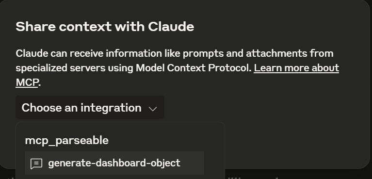 Generated dashboard visualization preview