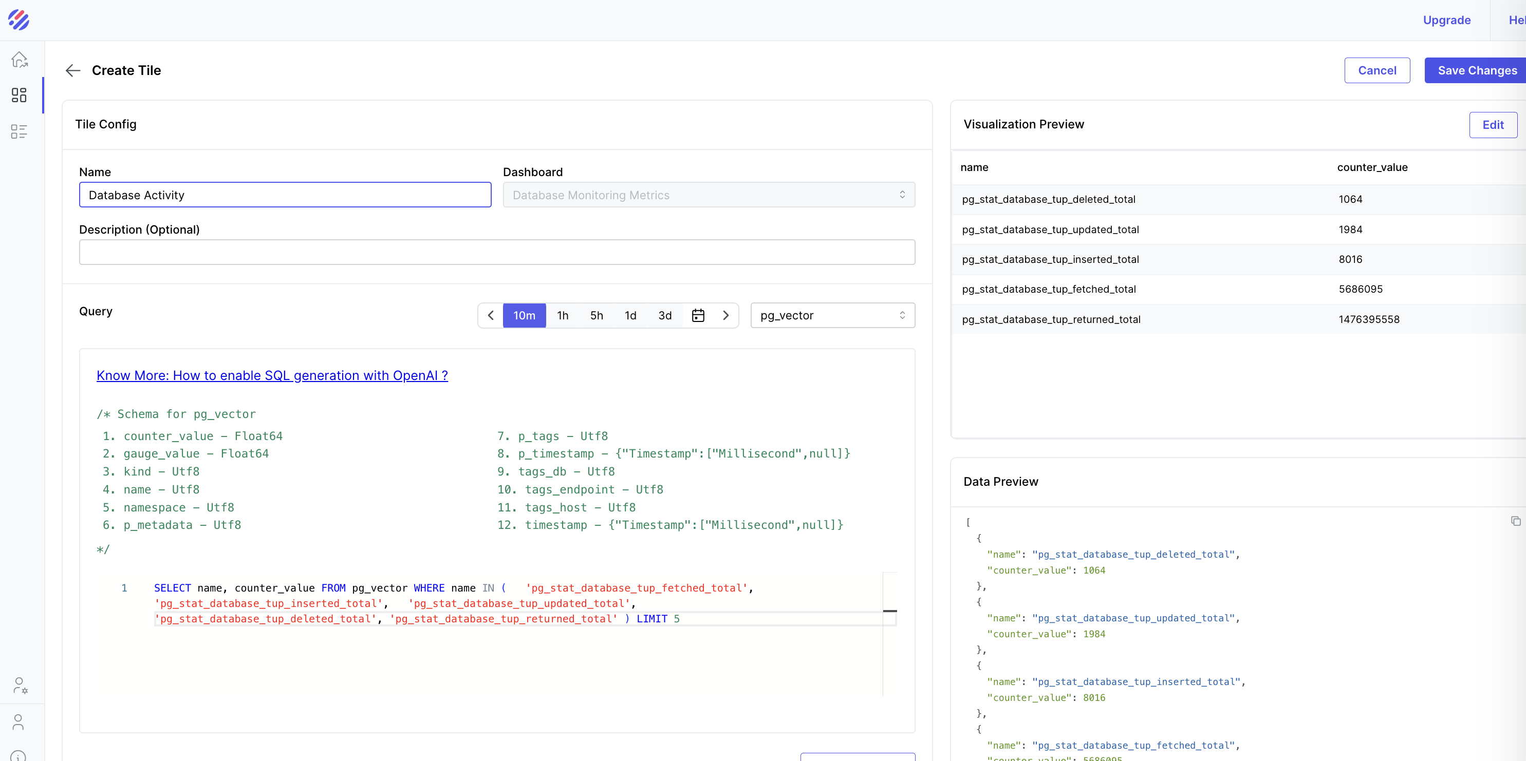 Build Dashboards screenshot